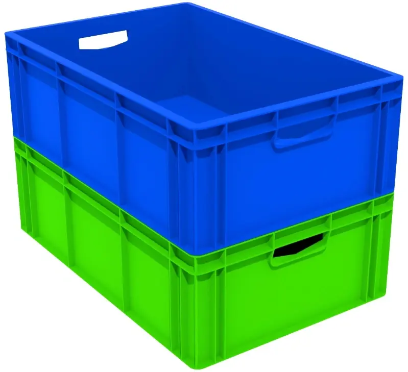 60x40 Solid Plastic Crates
