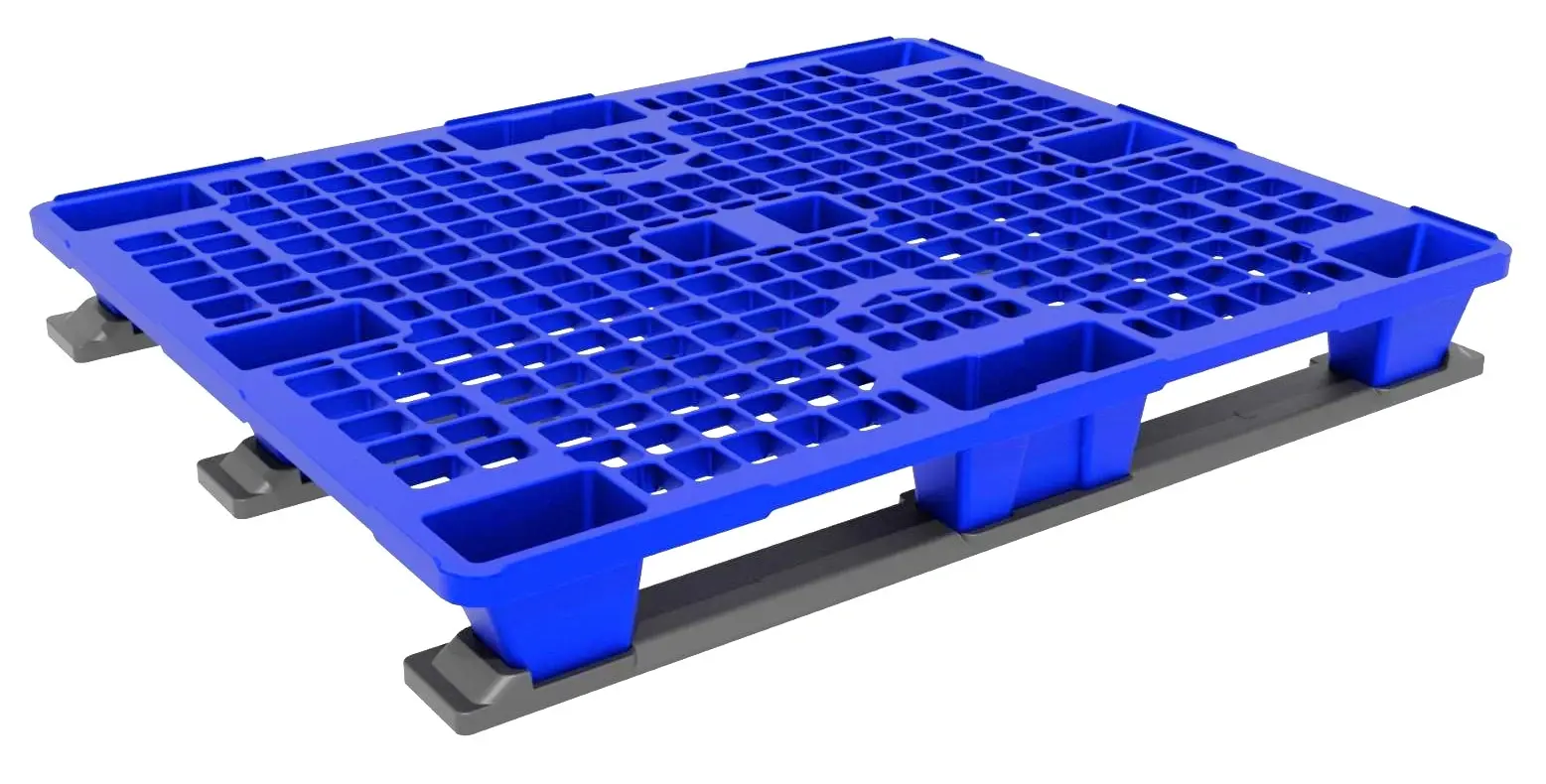 120x100 Plastic Export Pallet 3 Runners